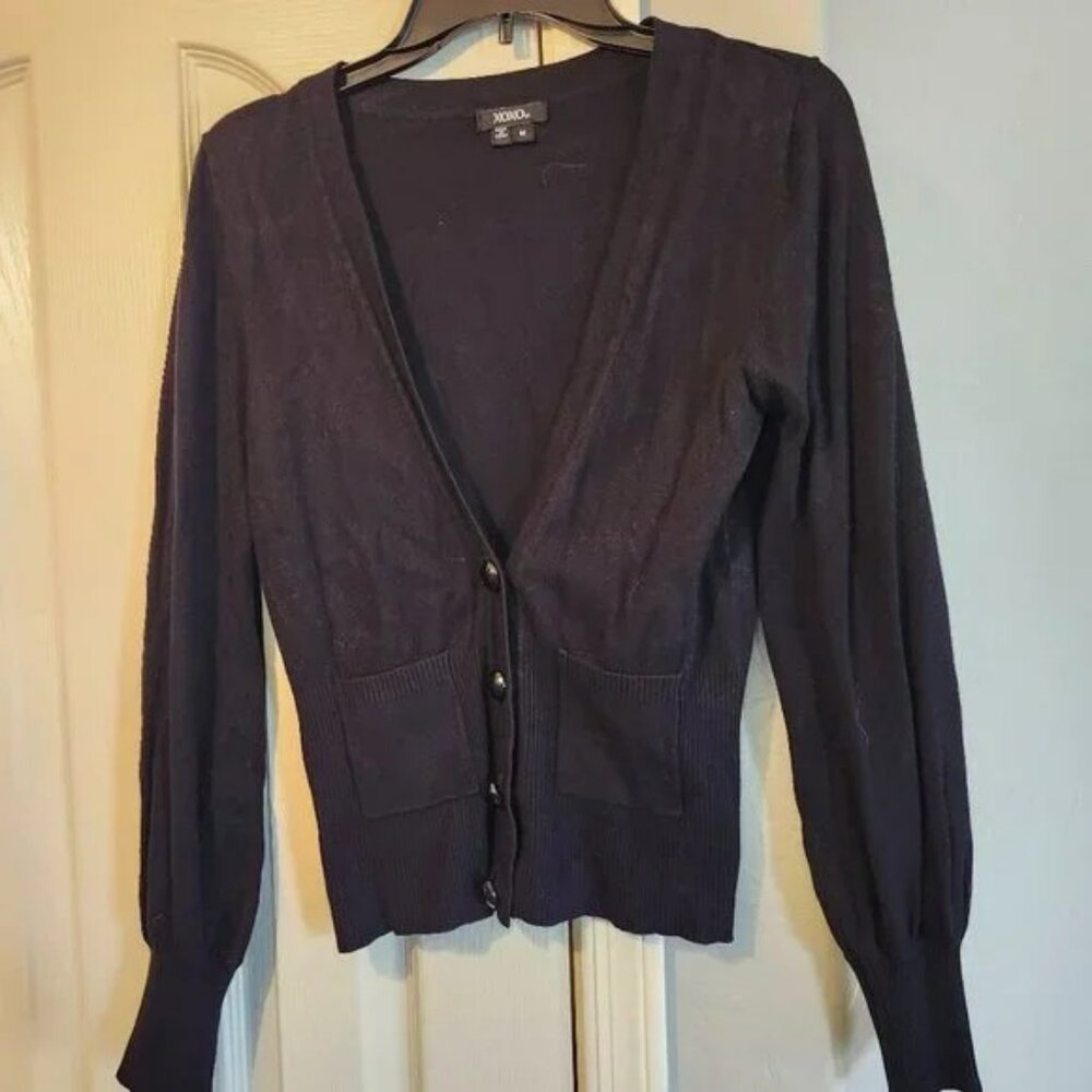 Black long sleeve cardigan